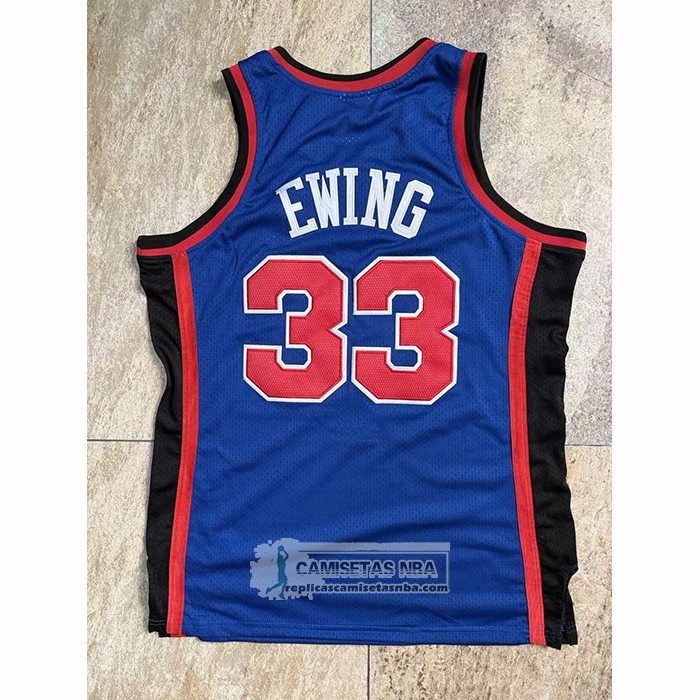 Camiseta New York Knicks Patrick Ewing NO 33 Mitchell & Ness 1998-99 Azul